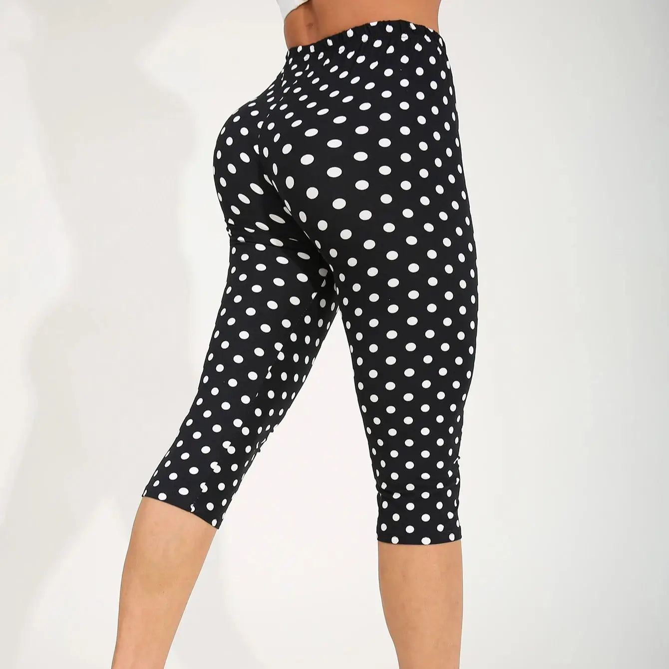Polka Dot Capri Leggings