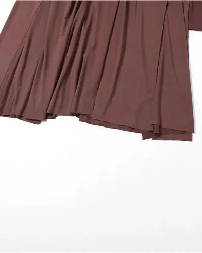 Chocolate Draped Wrap Knot Dress