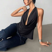 Cow Neck Halter top
