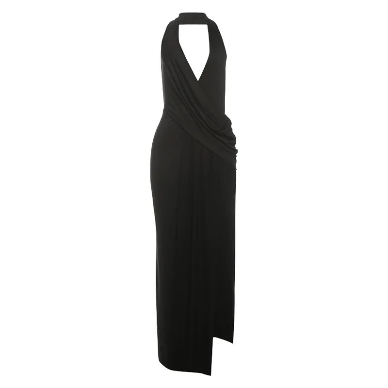 Deep V Maxi Dress