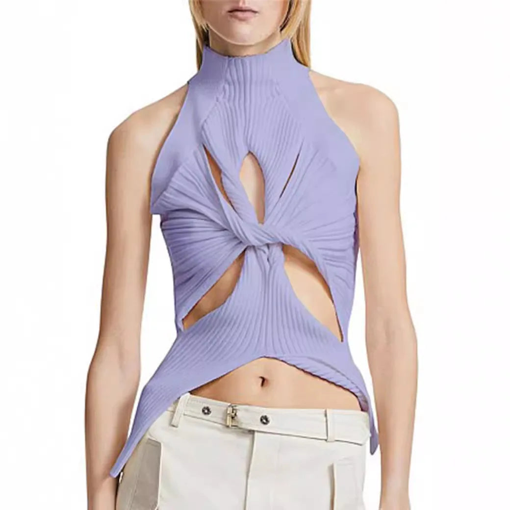 Cut Out Knitted Top