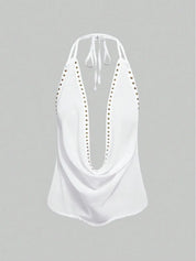 Cow Neck Halter top