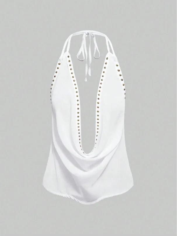 Cow Neck Halter top
