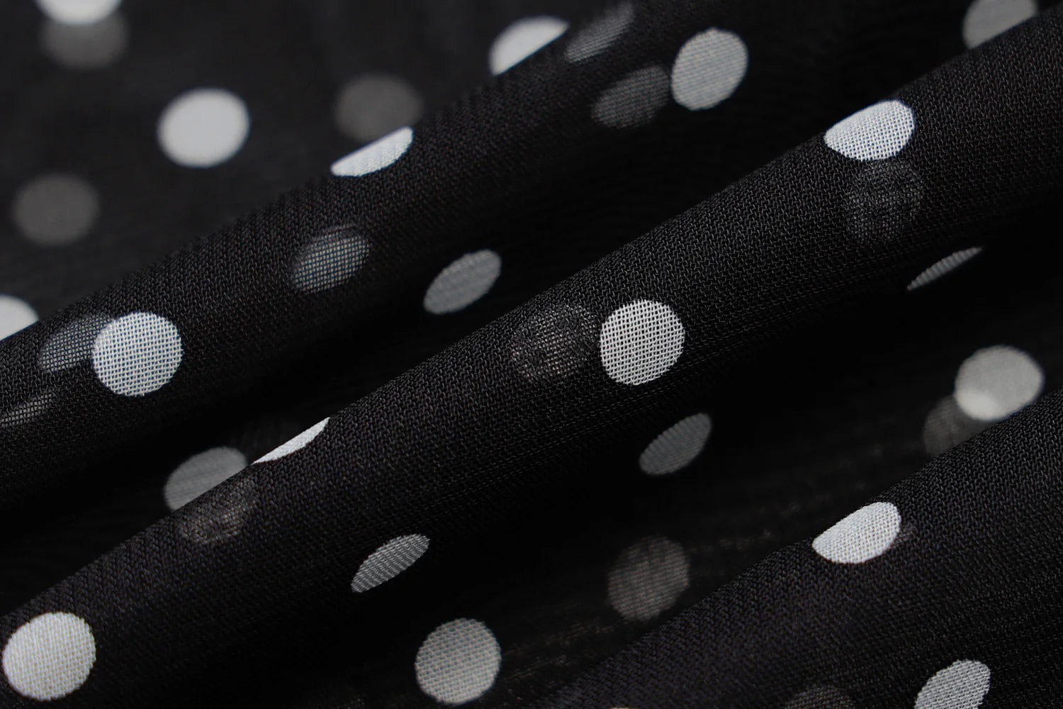 Mesh Polka Dot Maxi Dress