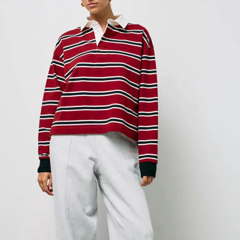 Vintage Stripe Rugby Top