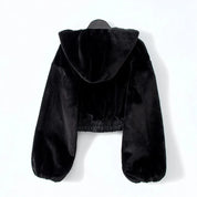 Hooded Faux Fur Jacket