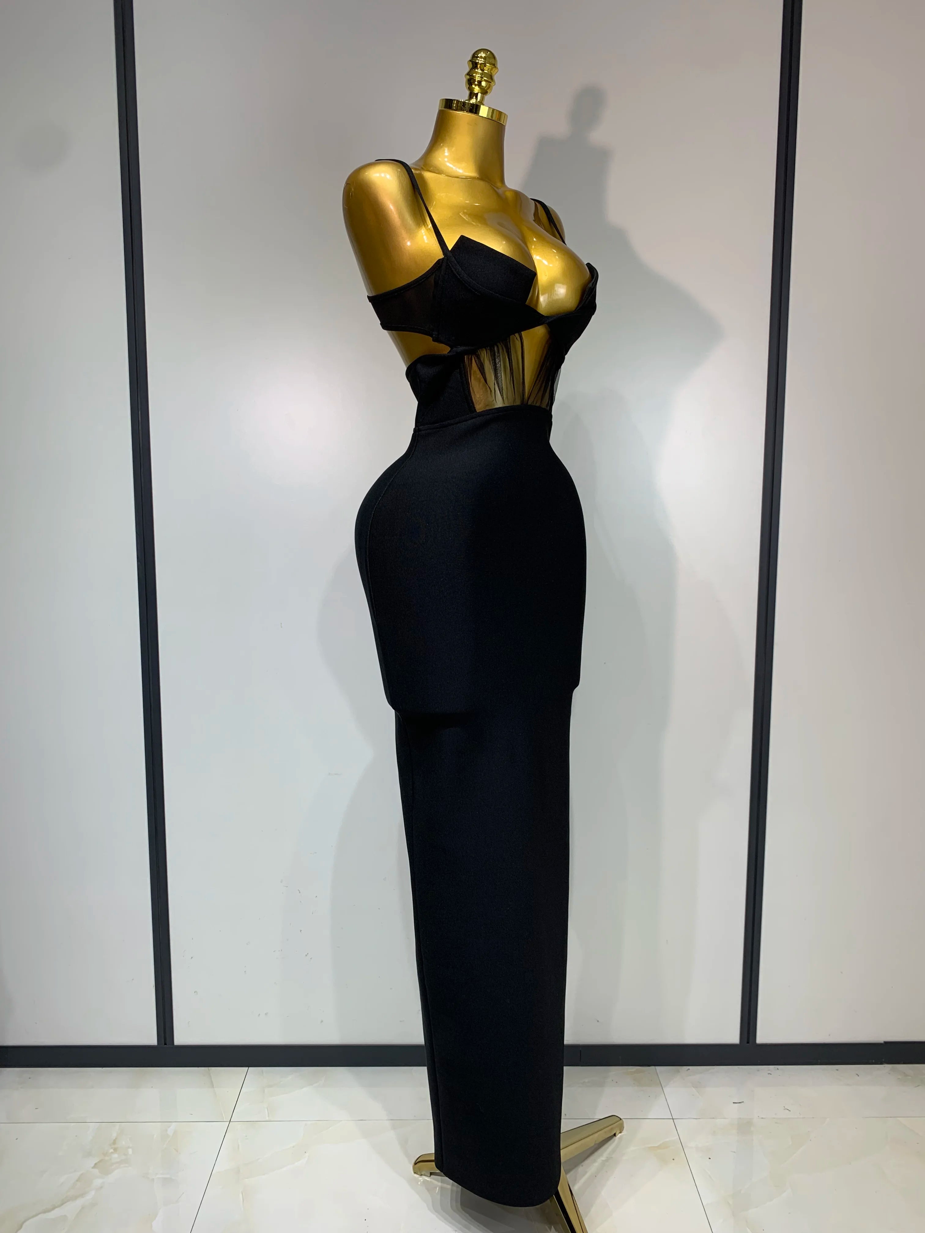 Black Bandage Maxi Dress