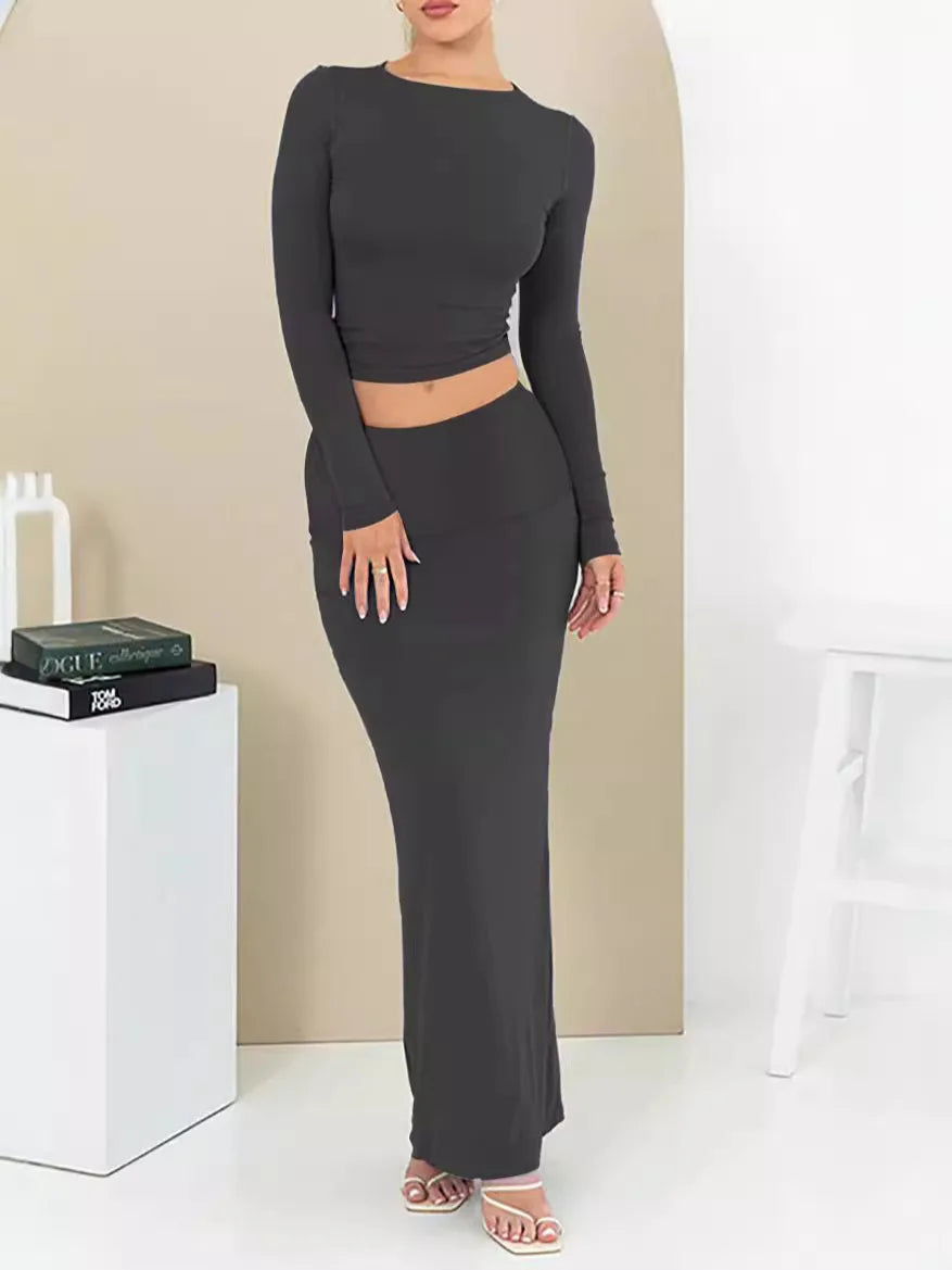 2 Piece Maxi Skirt Set