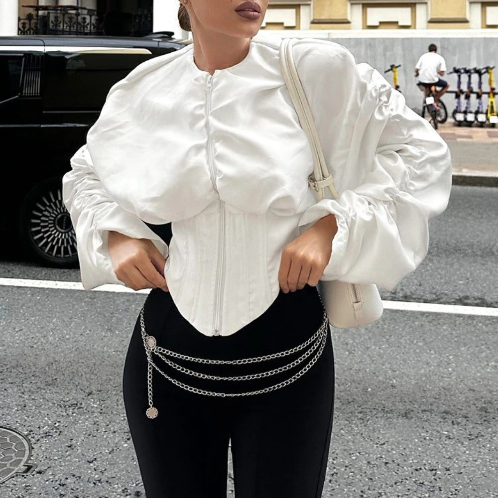 Angel Ruched Corset Top