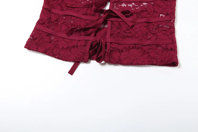 Lace Me Up Cut Out Capri Set