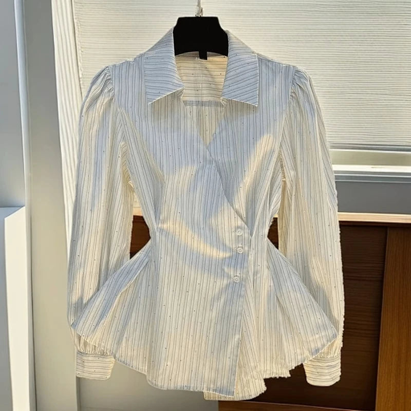 French Striped Long Sleeved Shirt