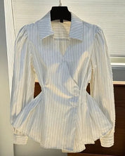 French Striped Long Sleeved Shirt
