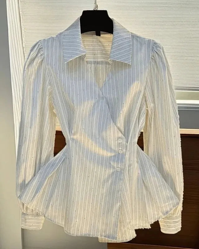 French Striped Long Sleeved Shirt