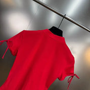 Rouge Lace Up Top