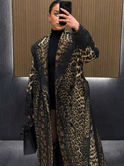 In The Wild Leopard Trench Coat