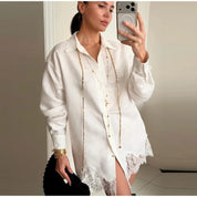 Lace Embroidered Short Set