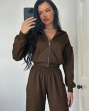 Sporty Tracksuit Set