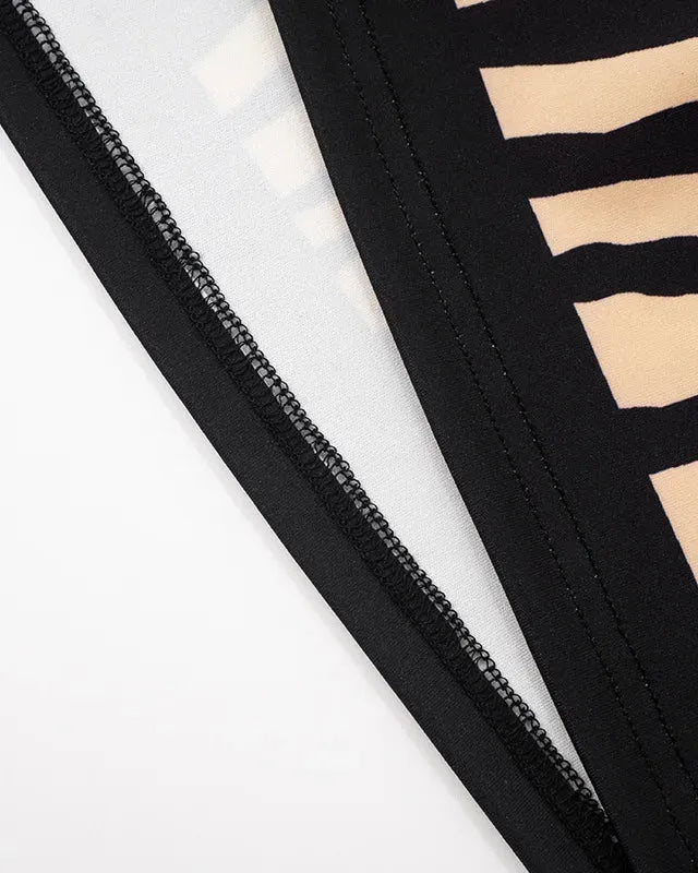 Zebra Striped Tube Dress