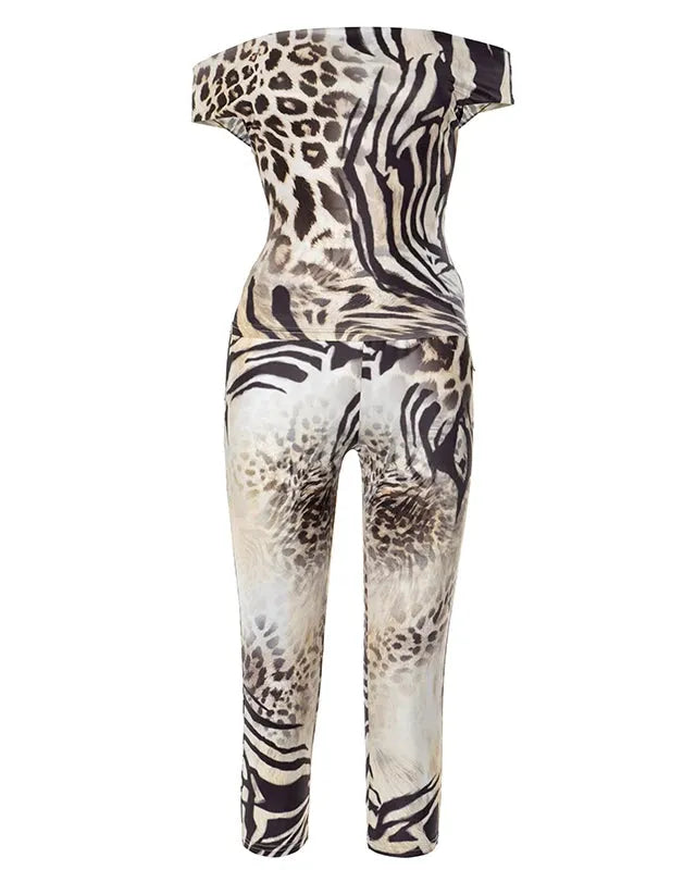 Wild Thing Off Shoulder Capri Set