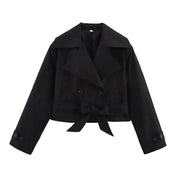 Cropped Trench Coat