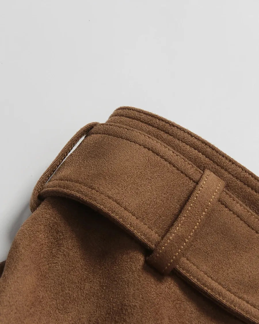 Coco Suede Cut Out Skirt