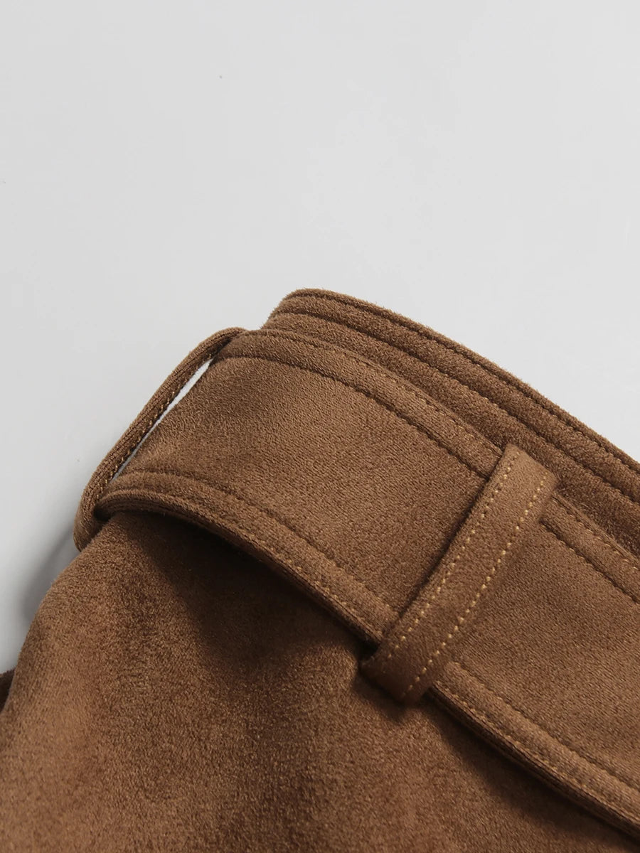 Coco Suede Cut Out Skirt
