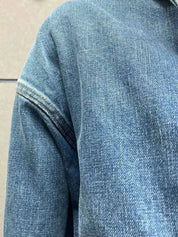 Denim Wrap Top