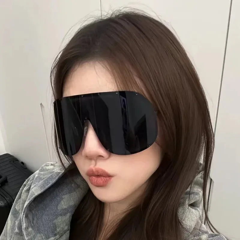 Oversized Shield Sunglasses
