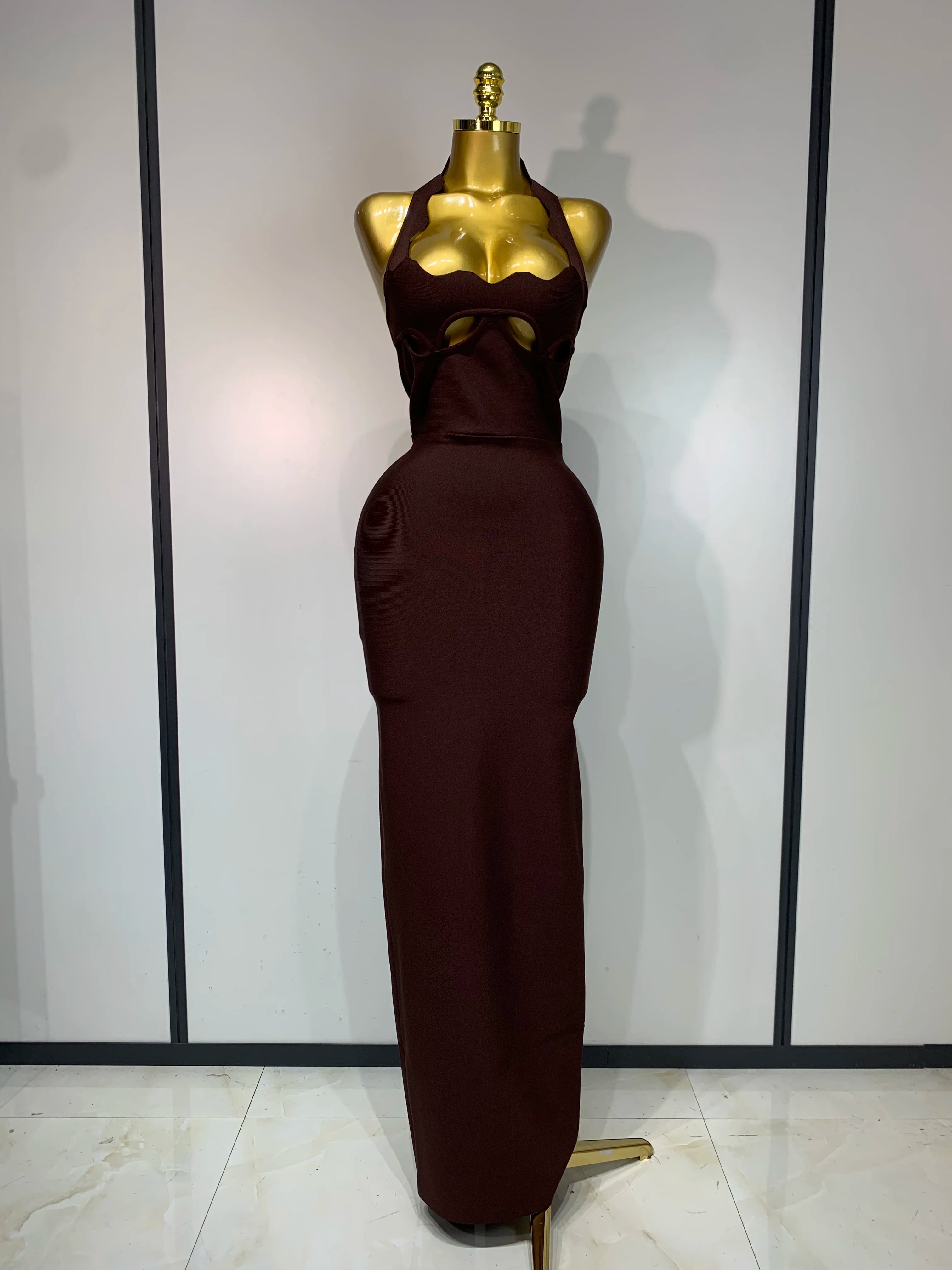 Halter Neck Bandage Dress