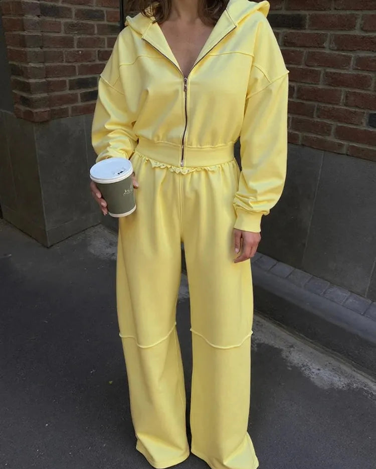 Sporty Tracksuit Set