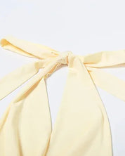 Butter Yellow Floral Skirt Set