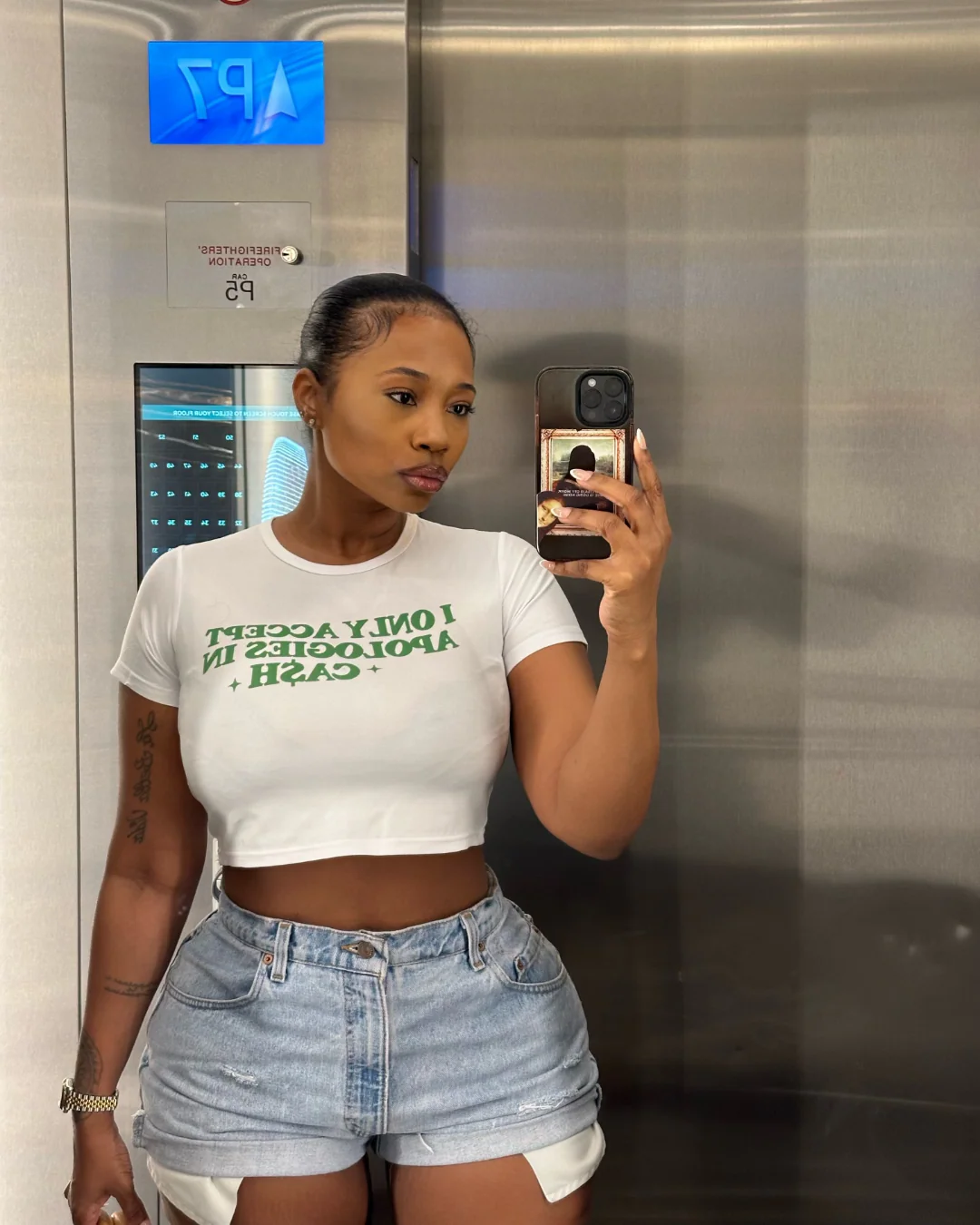 Apologies in Cash Baby Tee