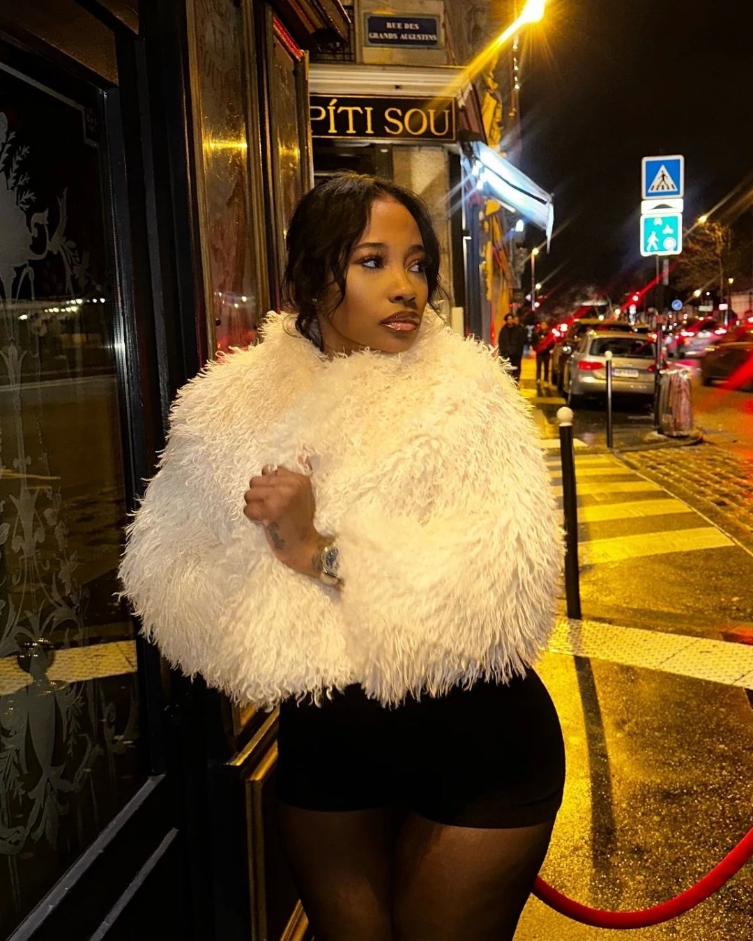 Fluffy Faux Fur Coat