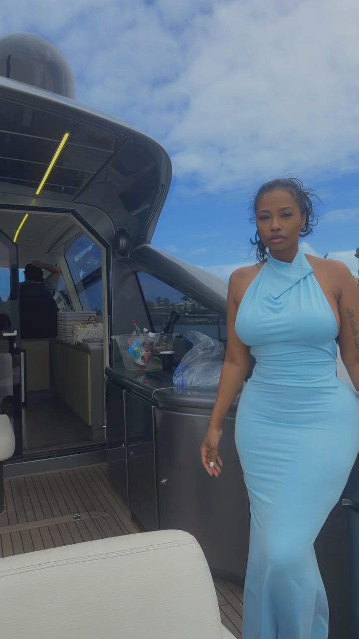 Kelli Halter Maxi Skirt Set