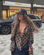 City Streets Flannel Top