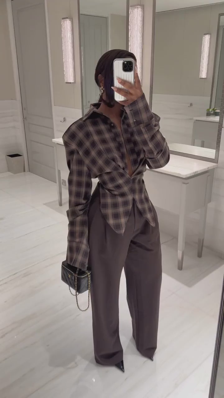 City Streets Flannel Top